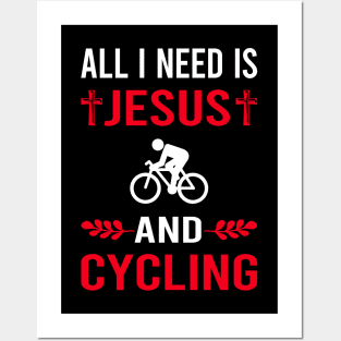 I Need Jesus And Cycling Cycle Cyclist Posters and Art